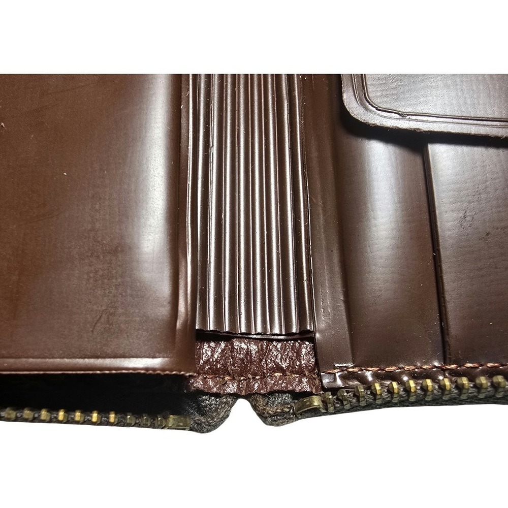 LORD FRANCIS VINTAGE 1950s 1960s Brown Leather Zip Wallet Coin ID Holder - Picture 8 of 14